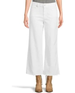 Paige Anessa Raw Hem in Crisp White | Jeans
