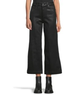 Paige Anessa in Black Fog Luxe Coating | Jeans