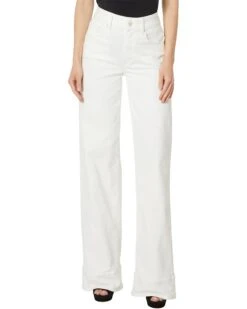 Paige Sasha 32" Wide Cuff in Tonal ECRU | Jeans