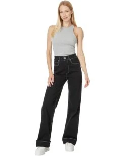 Paige Sasha 32" Wide Cuff in Twilight Black | Jeans -Every Day Wear Shop 61SXF3NkDXL. AC SR736920