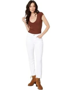 Paige Cindy in White Noise w/ Grand Hem | Jeans -Every Day Wear Shop 61UJjZcXhRL. AC SR736920