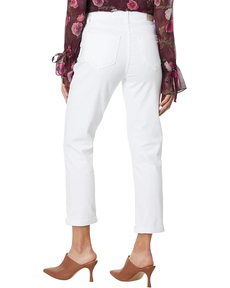 Paige High-Rise Brigitte Raw Hem Cuf in White Noise Distressed | Jeans 2 Paige High-Rise Brigitte Raw Hem Cuf in White Noise Distressed | Jeans - Image 2