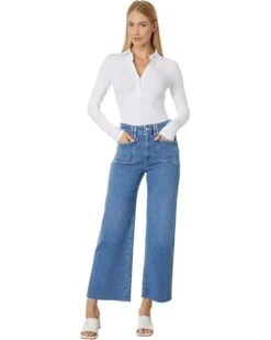 Paige Anessa Set In Pockets Raw Hem in Sunnie Distressed | Jeans -Every Day Wear Shop 61efpbKtF6L. AC SR736920