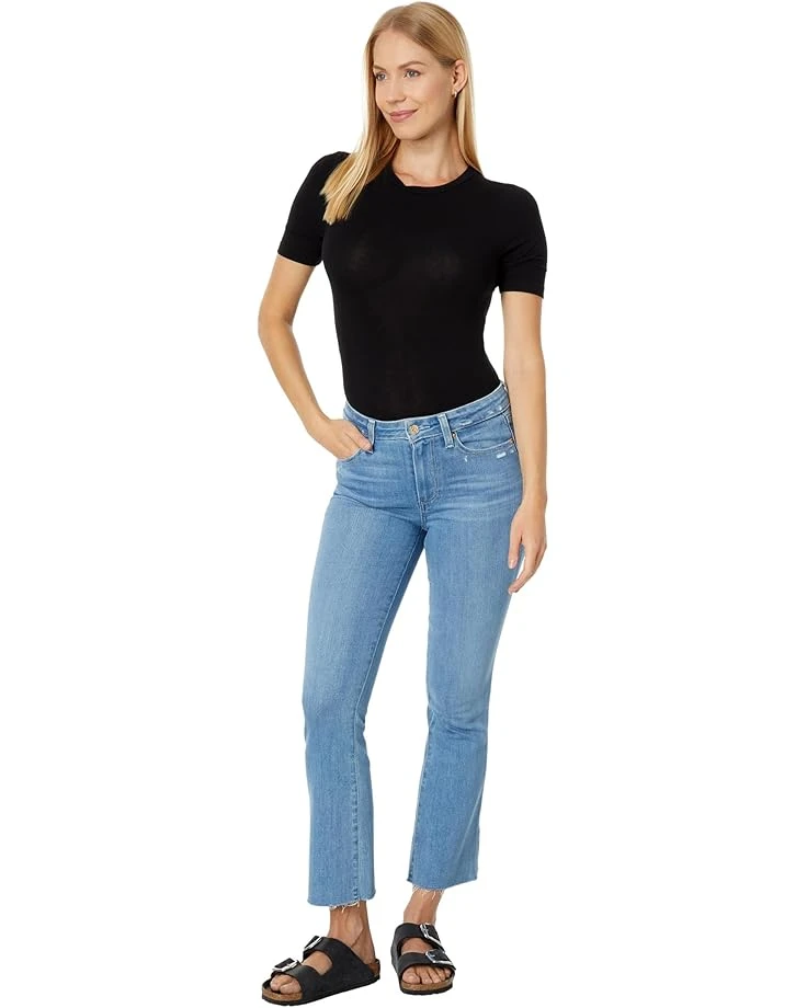 Paige Colette Crop Flare Raw Hem in Feel Good Distressed | Jeans 4 Paige Colette Crop Flare Raw Hem in Feel Good Distressed | Jeans - Image 4