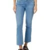 Paige Colette Crop Flare Raw Hem in Feel Good Distressed | Jeans
