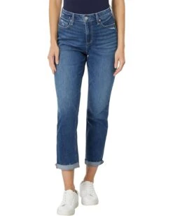 Paige High-Rise Brigitte Raw Hem Cuf in Whatever Distressed | Jeans