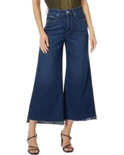 Paige Frankie Seamed Belt Loops + Uneven Raw Hem in Gracie Lou | Jeans