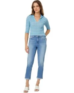 Paige High-Rise Brigitte Seamed Beltloops Raw Hem in Exhibition Distressed | Jeans -Every Day Wear Shop 71LFxR4mTaL. AC SR736920