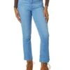 Paige Colette Crop Flare Raw Hem in Alternative | Jeans