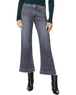 Paige Amour Ankle Jolene Pockets in Ash Black | Jeans