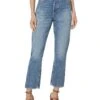 Paige Billy Crop Covered Button Fly in Costar | Jeans