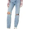 Paige 30" High-Rise Noella w/ Cross-Back Belt Loops in Ravenna Destructed | Jeans