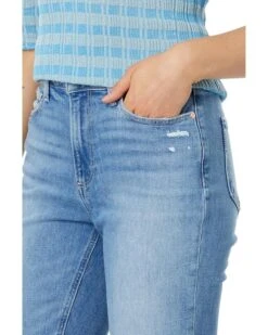 Paige High-Rise Brigitte Seamed Beltloops Raw Hem in Exhibition Distressed | Jeans -Every Day Wear Shop 917Gcrq2gSL. AC SR736920